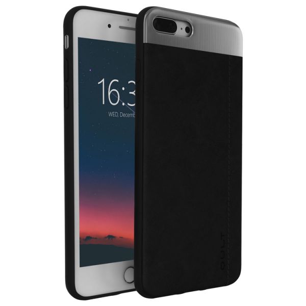 Back Case Qult "Slate" für iPhone 7/8 Plus schwarz